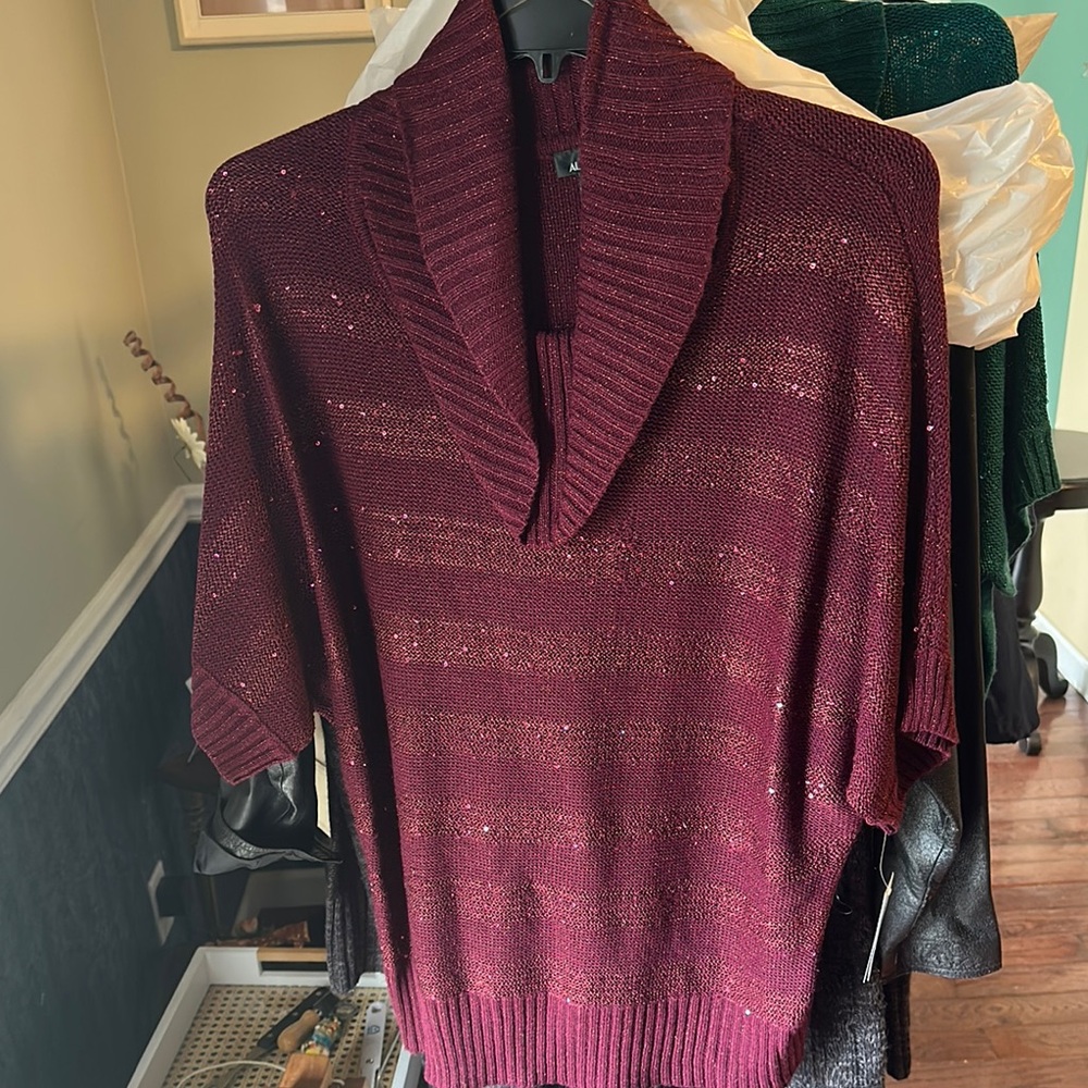 Alyx Red Turtleneck Sweater with Knitted Texture